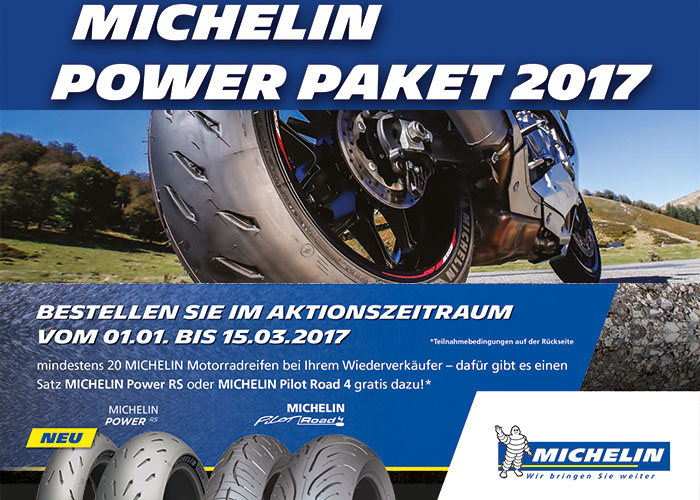 Michelin Motorradreifen Power Paket 2017